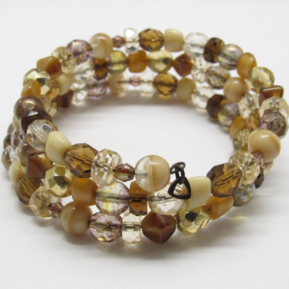 Vintage Glass Wrap Bracelet